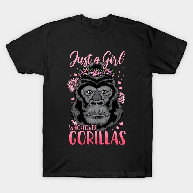 Gorilla Ape Primate Gorilla Lover T-Shirt by CreativeGiftShop